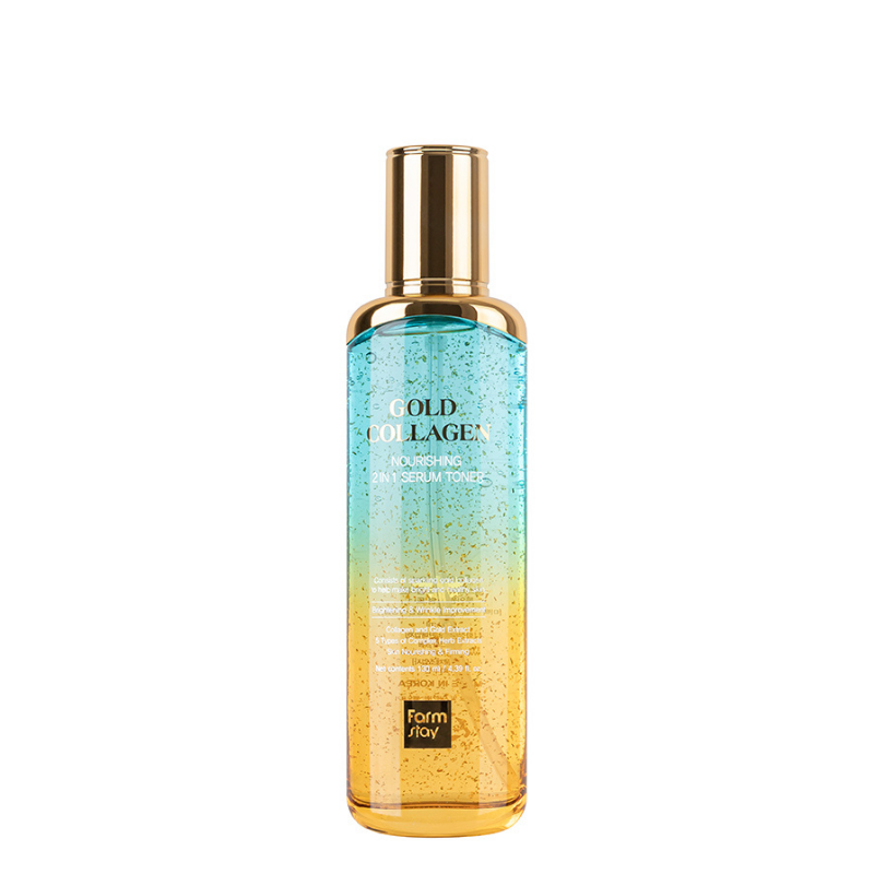 Bestkoreanskincares TONER Gold Collagen Nourishing 2 in 1 Serum Toner Farm Stay