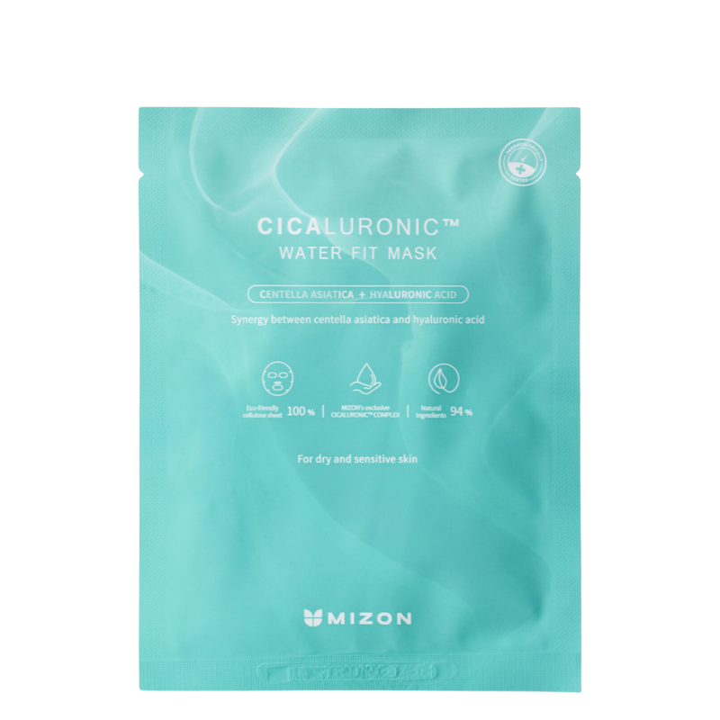 Bestkoreanskincares SHEET MASK Cicaluronic Water Fit Mask Set (10 masks) MIZON