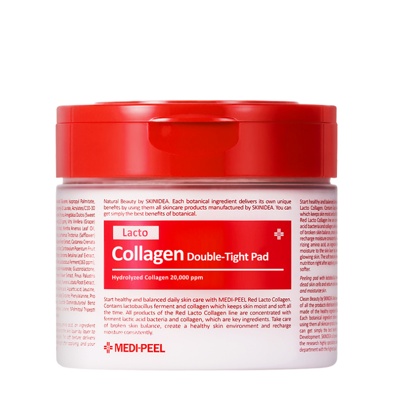 Bestkoreanskincares TONER PAD Red Lacto Collagen Double-Tight Pad (70 pads) MEDIPEEL