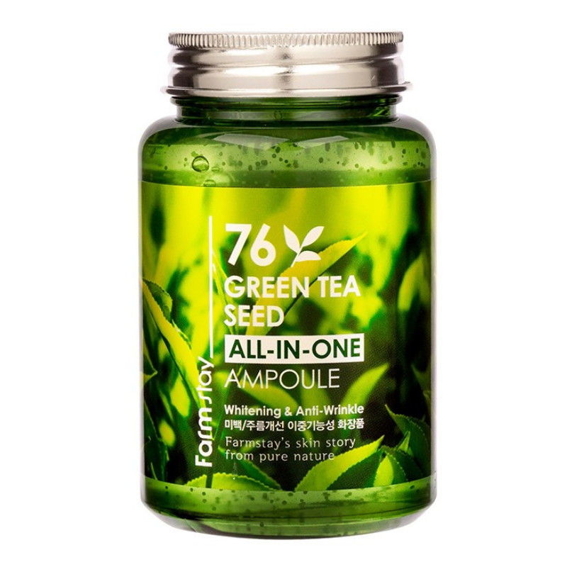 Bestkoreanskincares AMPOULE 76 Green Tea Seed All-In-One Ampoule Farm Stay