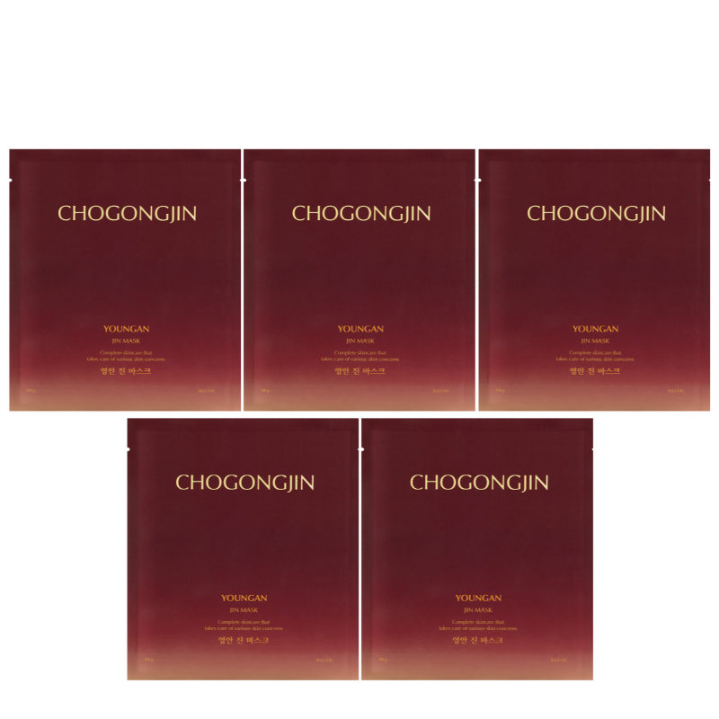 Bestkoreanskincares SHEET MASK Youngan Jin Mask Set (5 masks) CHOGONGJIN