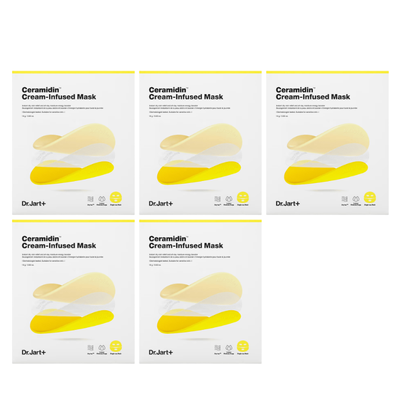 Bestkoreanskincares SHEET MASK Ceramidin Cream-Infused Mask Set (5 masks) Dr.Jart+