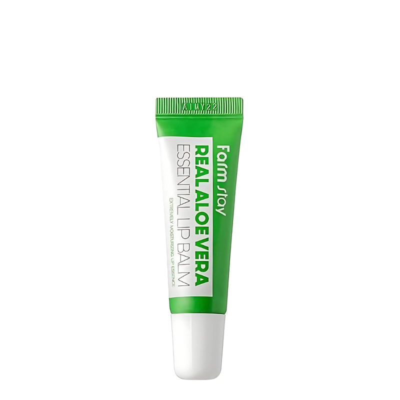 Bestkoreanskincares LIP CARE Real Aloe Vera Essential Lip Balm Farm Stay