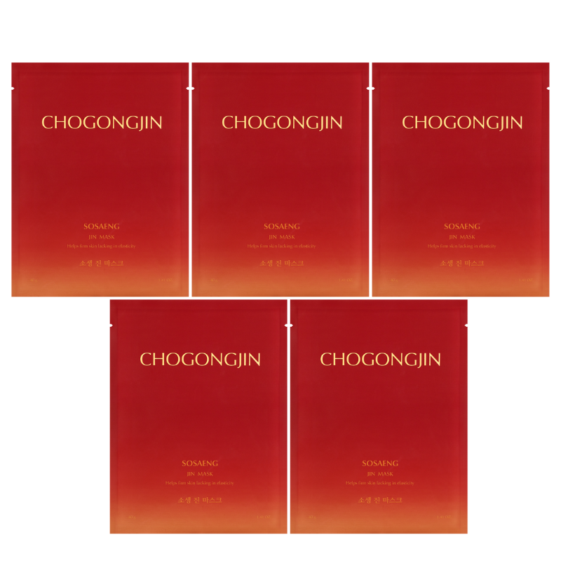 Bestkoreanskincares SHEET MASK Sosaeng Jin Mask Set (5 masks) CHOGONGJIN
