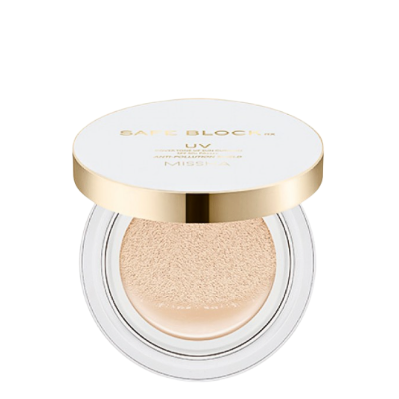 Bestkoreanskincares SUN CUSHION Safe Block RX Cover Tone Up Sun Cushion SPF50+ PA++++ MISSHA