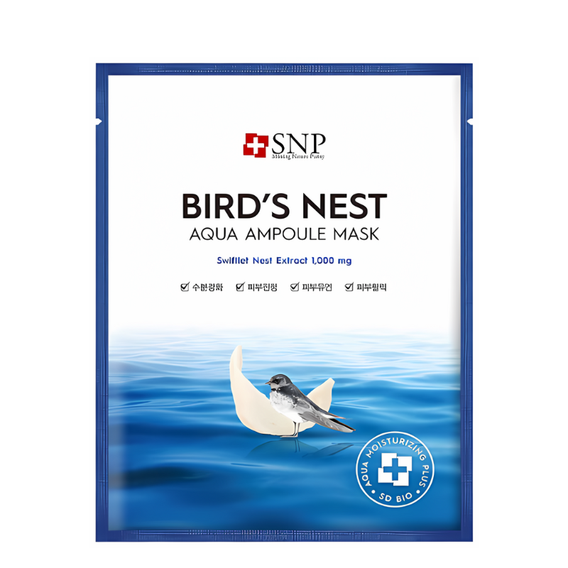 Bestkoreanskincares SHEET MASK Bird's Nest Aqua Ampoule Mask Set (10 masks) SNP