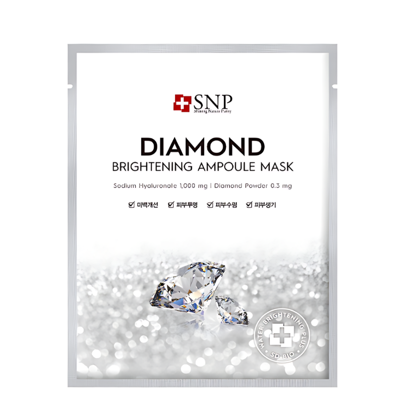 Bestkoreanskincares SHEET MASK Diamond Brightening Ampoule Mask Set (10 masks) SNP