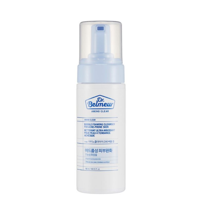 Bestkoreanskincares CLEANSING FOAM Amino Clear Bubble Foaming Cleanser For Acne Prone Skin Dr. Belmeur