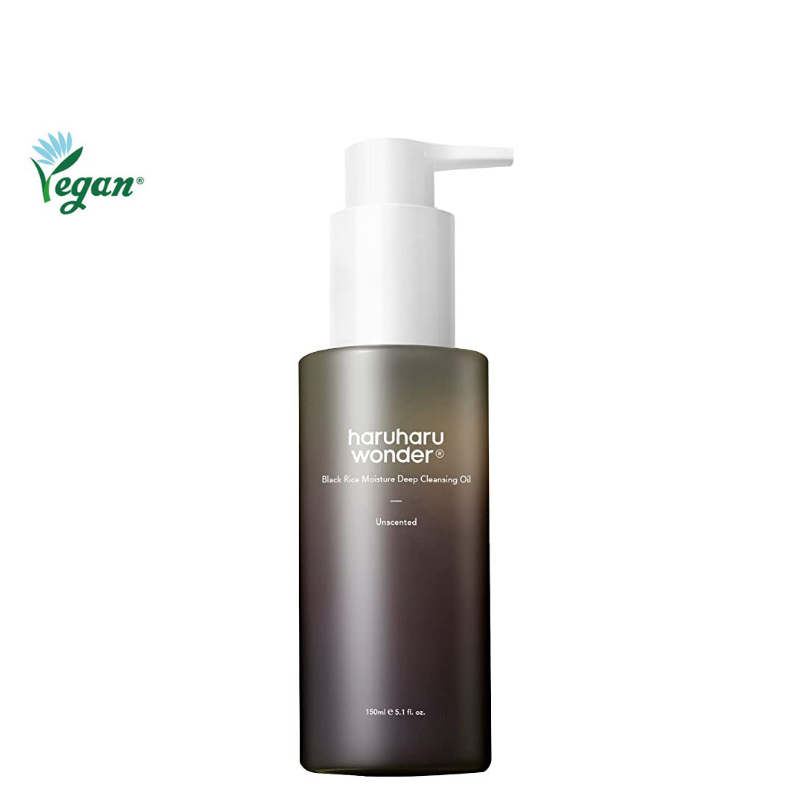 Bestkoreanskincares CLEANSING OIL Black Rice Moisture Deep Cleansing Oil haruharu wonder