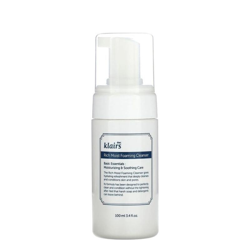 Bestkoreanskincares CLEANSING FOAM Rich Moist Foaming Cleanser Dear, Klairs