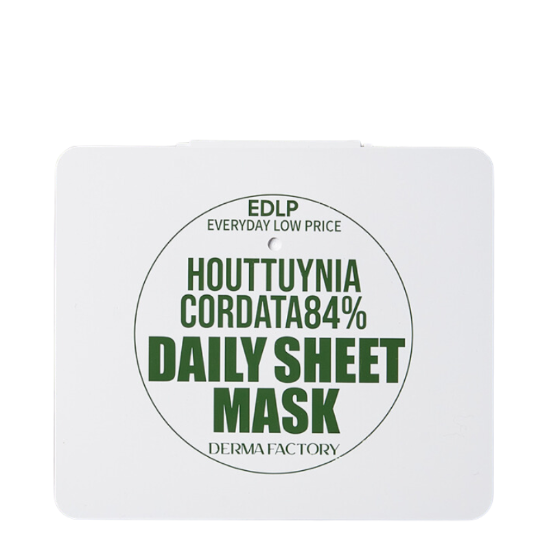 Bestkoreanskincares SHEET MASK EDLP Houttuynia Cordata 84% Daily Sheet Mask (30 masks) DERMA FACTORY