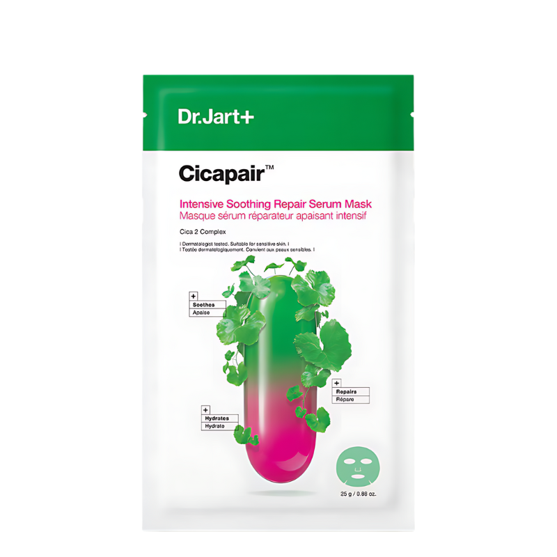 Bestkoreanskincares SHEET MASK Cicapair Intensive Soothing Repair Serum Mask Set ( 5 masks) Dr.Jart+