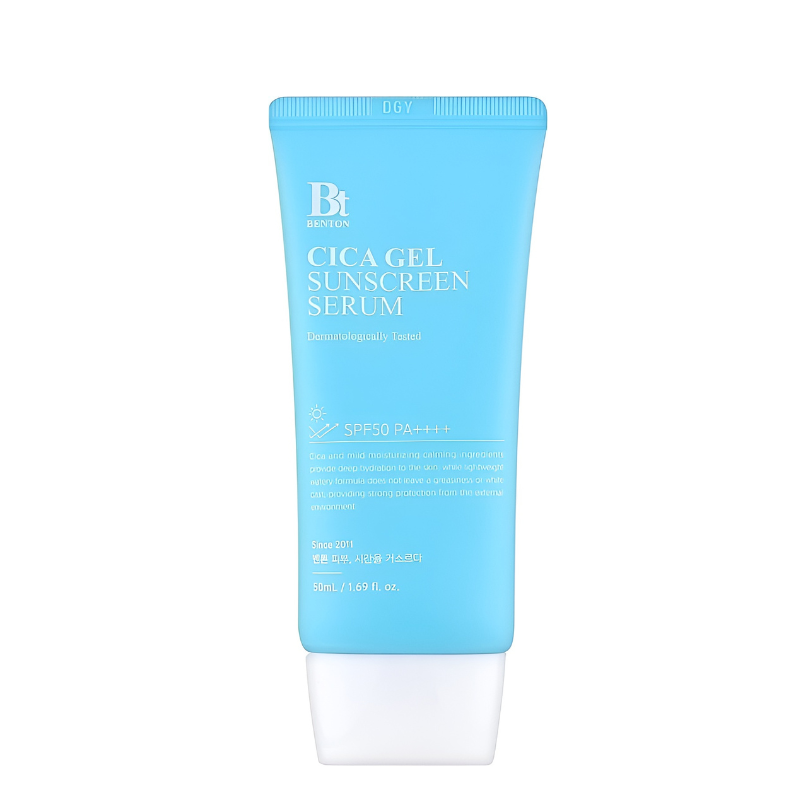 Bestkoreanskincares SUN SERUM Cica Gel Sunscreen Serum SPF50 PA++++ Benton