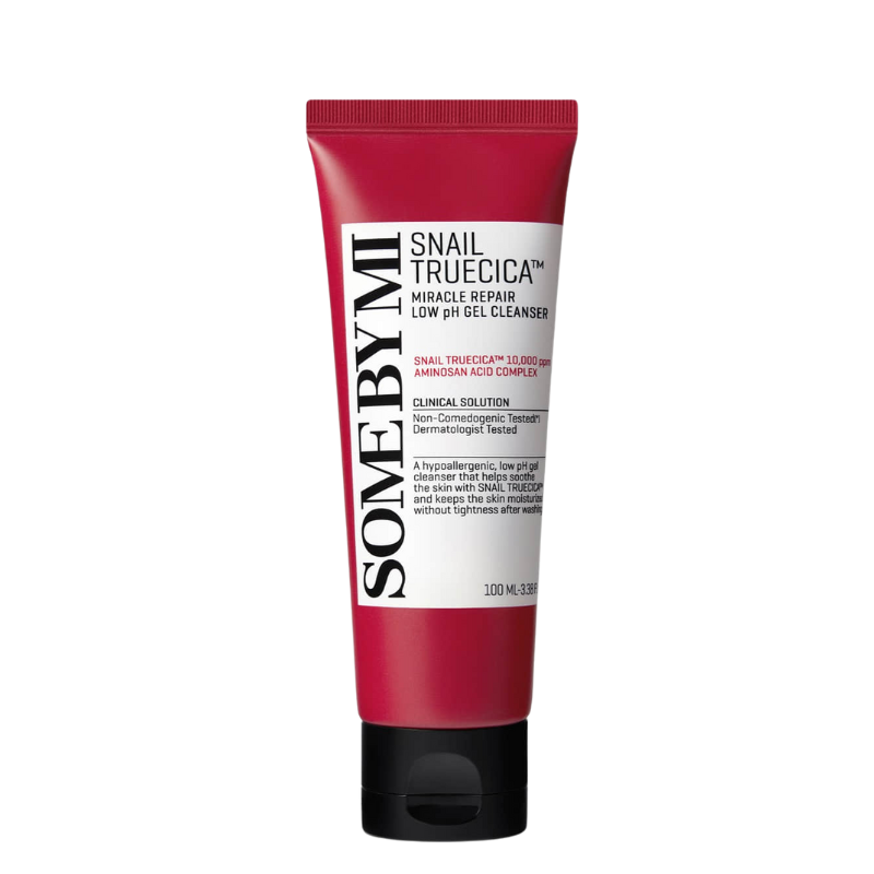 Bestkoreanskincares CLEANSING GEL Snail Truecica Miracle Repair Slightly Acid Gel Cleanser SOME BY MI