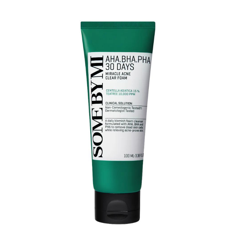 Bestkoreanskincares CLEANSING FOAM AHA BHA PHA 30 Days Miracle Acne Clear Foam SOME BY MI