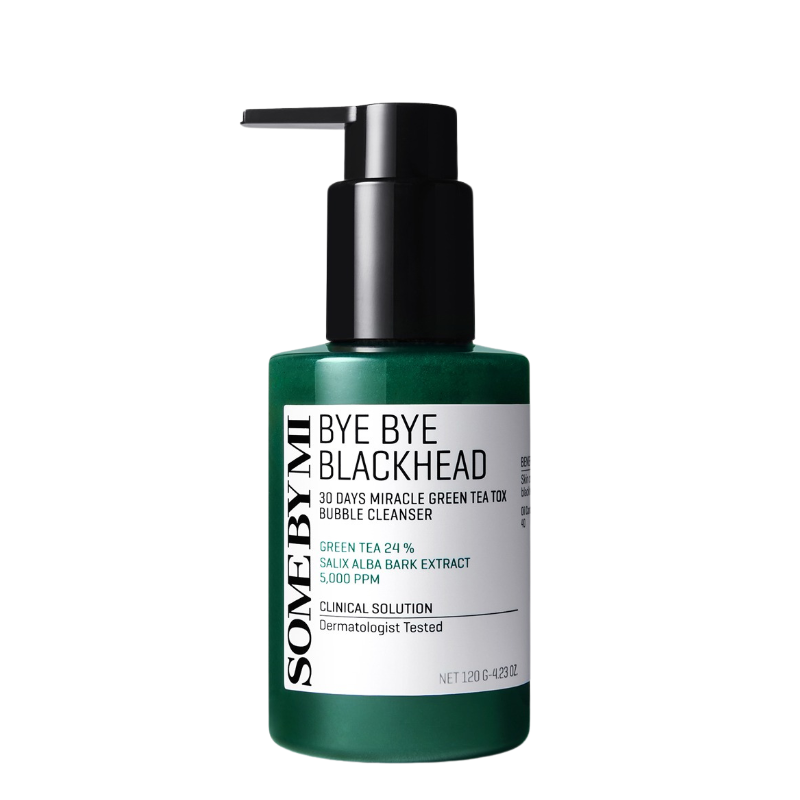 Bestkoreanskincares CLEANSING FOAM Bye Bye Blackhead 30 Days Miracle Green Tea Tox Bubble Cleanser SOME BY MI