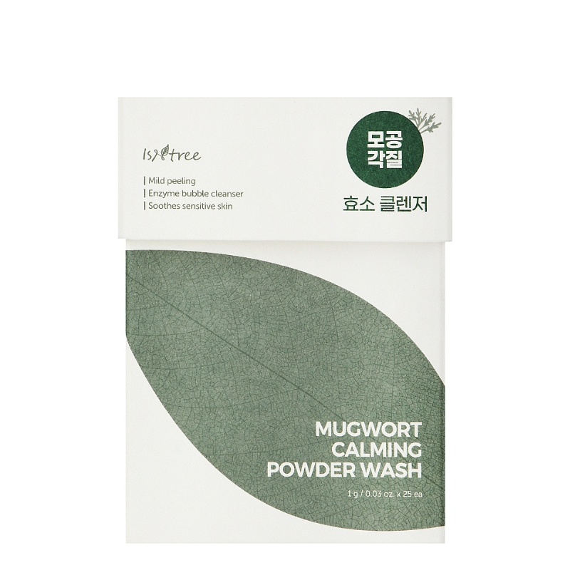 Bestkoreanskincares CLEANSING POWDER Mugwort Calming Powder Wash Isntree