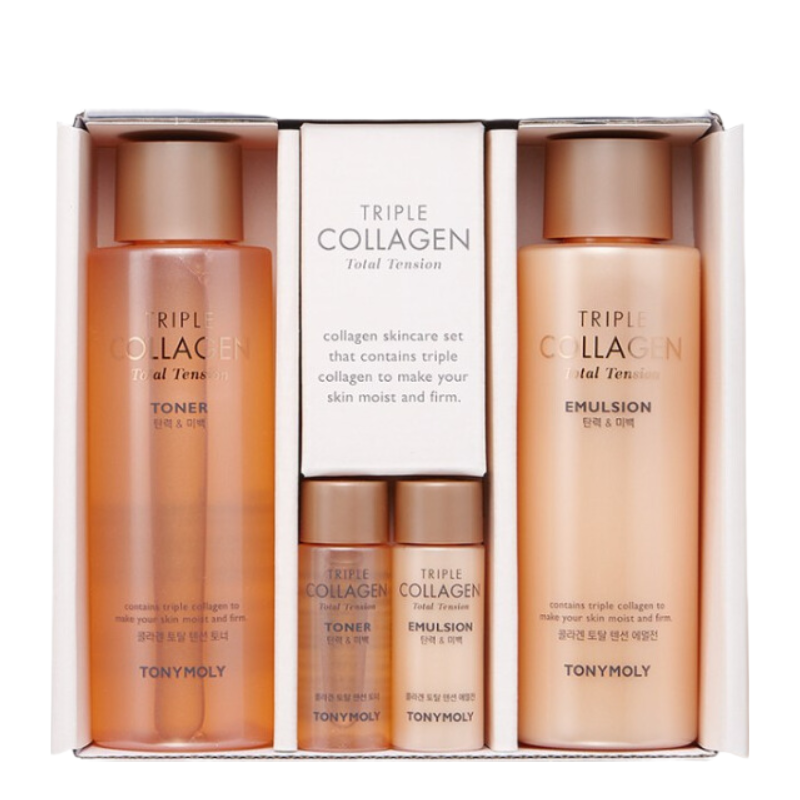 Bestkoreanskincares SET Triple Collagen Total Tension Duo Set TONYMOLY