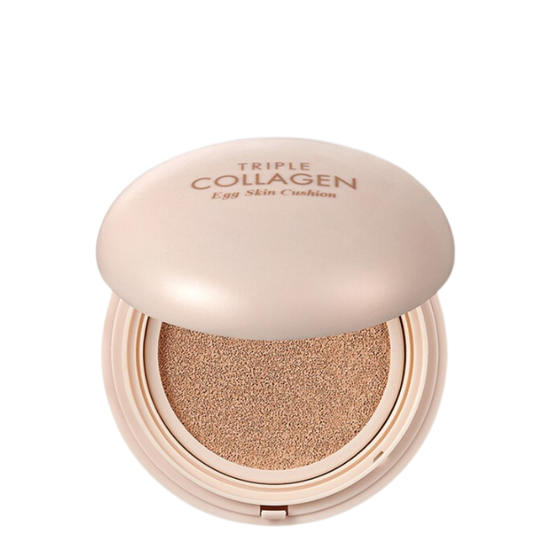 Bestkoreanskincares CUSHION Triple Collagen Egg Skin Cushion SPF50+ PA++++ TONYMOLY