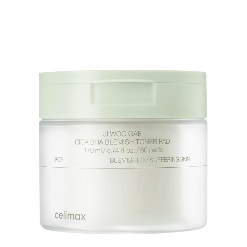 Bestkoreanskincares TONER PAD Ji Woo Gae Cica BHA Blemish Toner Pad celimax