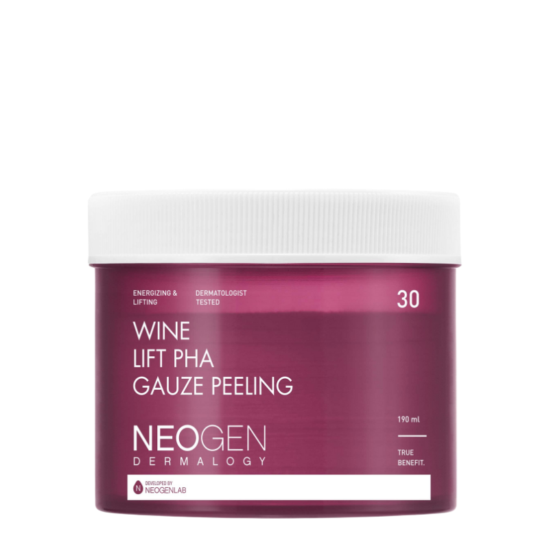 Bestkoreanskincares TONER PAD Dermalogy Wine Lift PHA Gauze Peeling NEOGEN