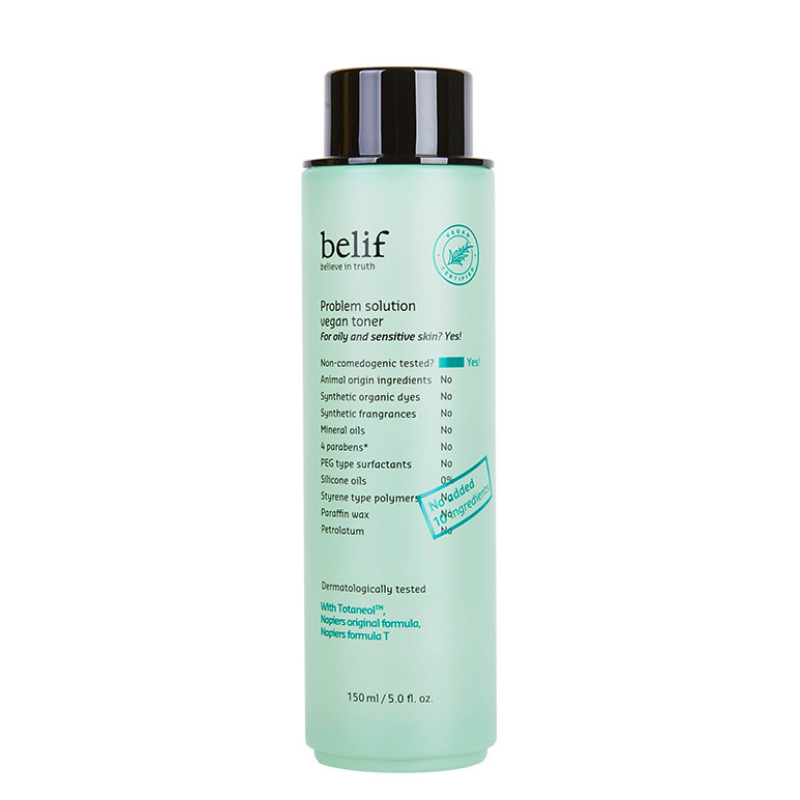 Bestkoreanskincares TONER Problem Solution Vegan Toner belif