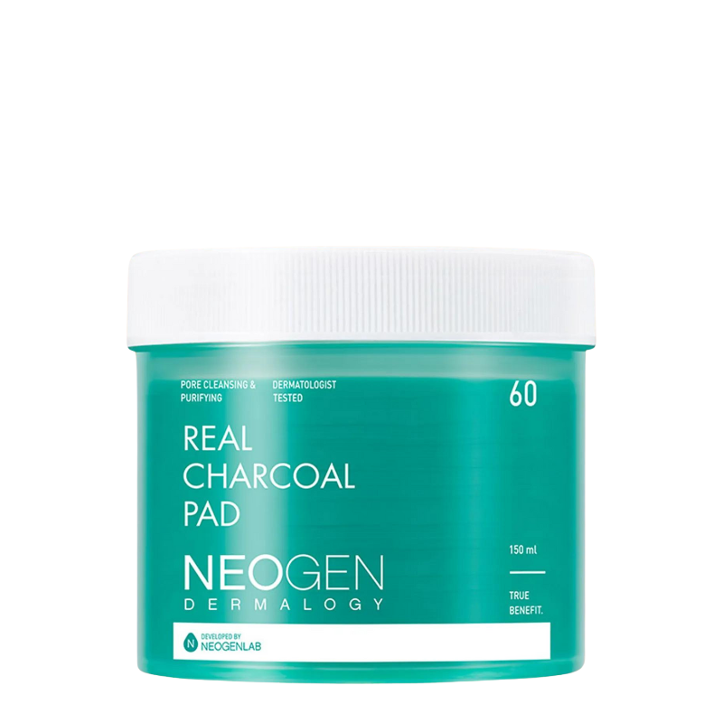 Bestkoreanskincares TONER PAD Dermalogy Real Charcoal Pad NEOGEN