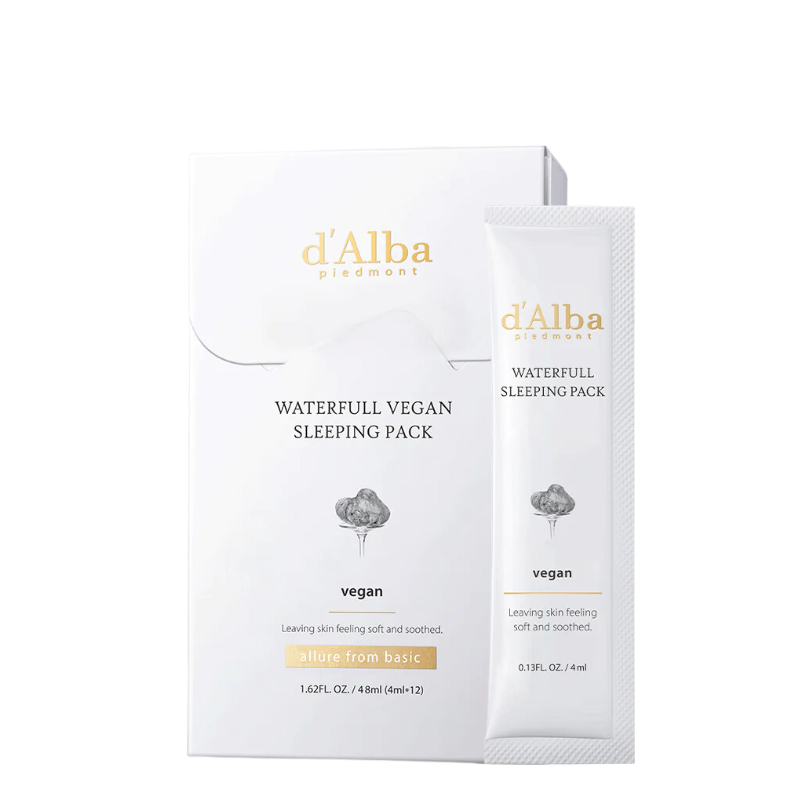 Bestkoreanskincares SLEEPING MASK Waterfull Vegan Sleeping Pack (4ml * 12packs) d'Alba