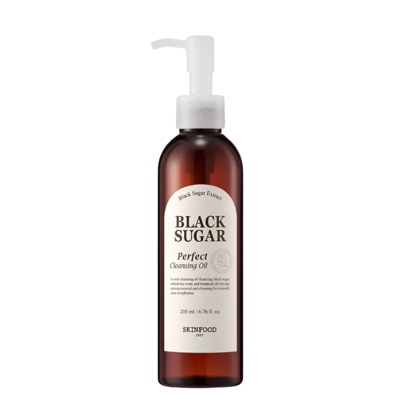 Bestkoreanskincares CLEANSING OIL Black Sugar Perfect Cleansing Oil SKINFOOD