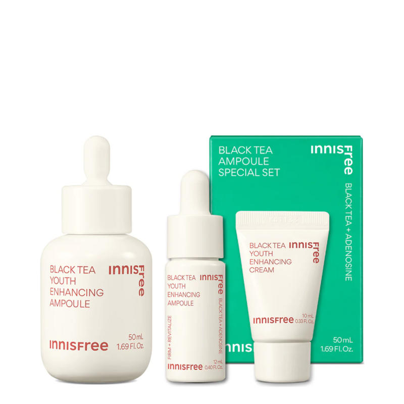 Bestkoreanskincares SET Black Tea Youth Enhancing Ampoule Set innisfree