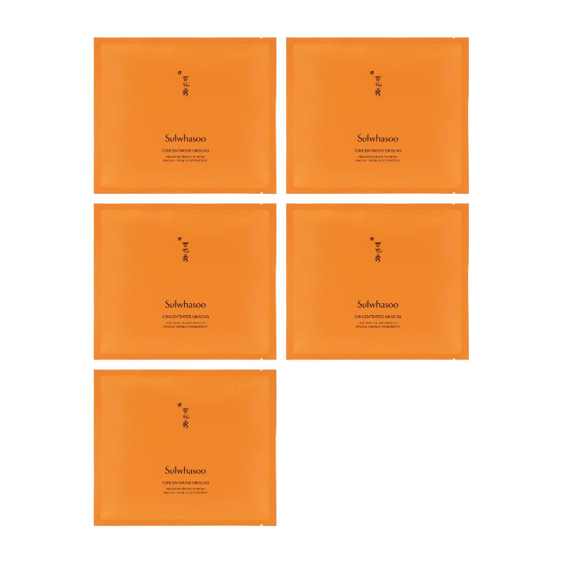 Bestkoreanskincares SHEET MASK Concentrated Ginseng Renewing Creamy Mask EX (5 masks) Sulwhasoo