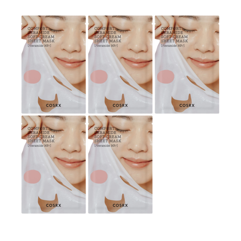 Bestkoreanskincares SHEET MASK Balancium Comfort Ceramide Soft Cream Sheet Mask Set COSRX