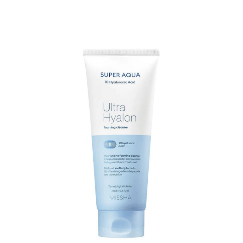 Bestkoreanskincares CLEANSING FOAM Super Aqua Ultra Hyalron Cleansing Foam MISSHA
