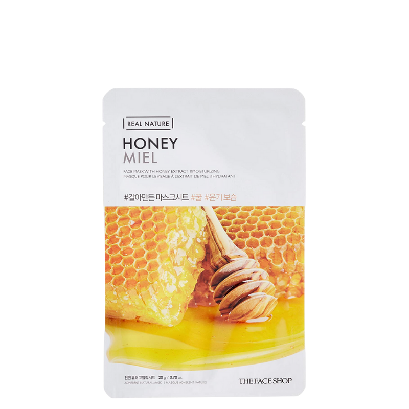 Bestkoreanskincares SHEET MASK Real Nature Honey Face Mask Set (10 masks) THE FACE SHOP