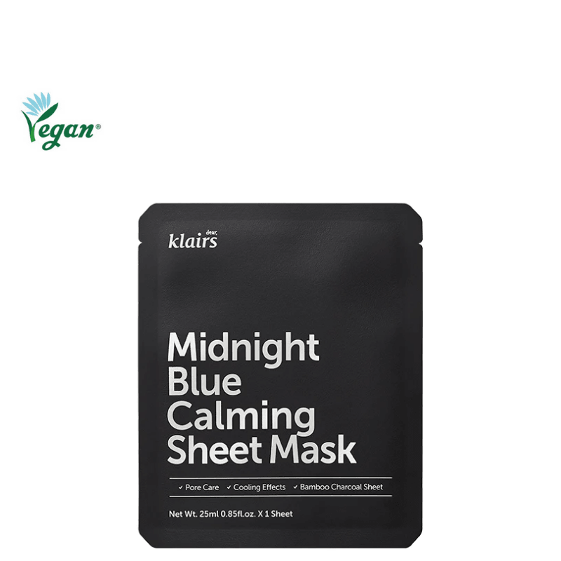 Bestkoreanskincares SHEET MASK Midnight Blue Calming Sheet Mask Set (5 masks) Dear, Klairs